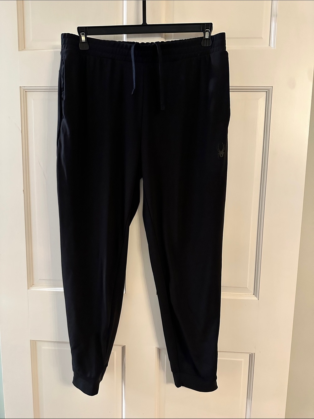 Spyder Men's Black Jogger Sweatpants with Subtle Logo